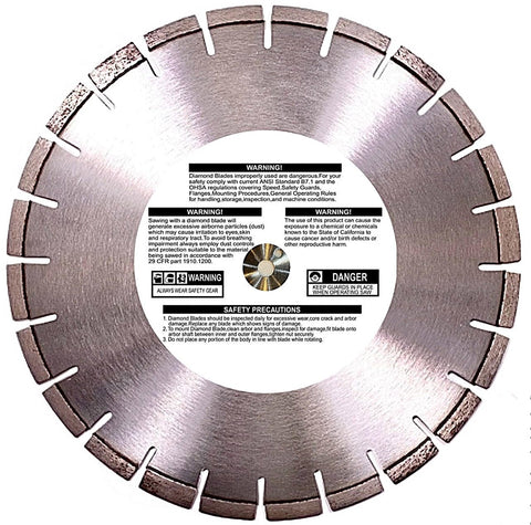 36'' x .165 Premium Diamond Blade Medium Bond for Reinforced Concrete